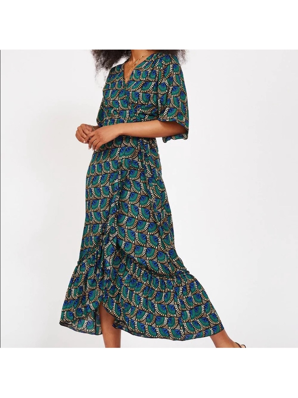 Silk & Salt The Journey wrap maxi dress Size Small